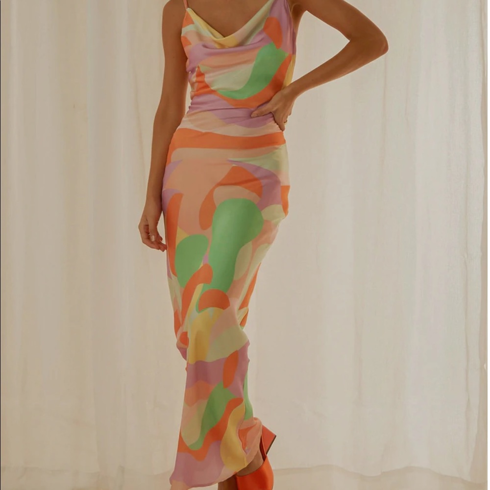 Peppermayo Escapade Slip Maxi Dress - Paloma - Size 4